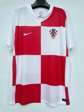 Mens Croatia home Football Jersey white ren  2425