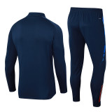 Mens Italy soccer jersey training Suit Royal blue 2425