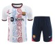 Mens Barcelona white  short training soccer jerseys  2425