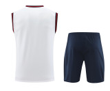 Mens Barcelona white Vest short training 2425