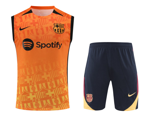 Mens Barcelona  Vest short training yellow 2425