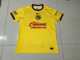 Mens  Club America  home Soccer Jersey yellow 2425