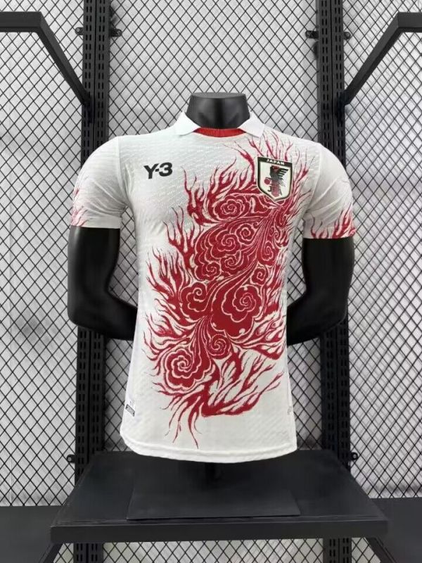 Player Version Japan Y3 white Soccer Jersey  2024/25