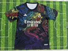 Men Jerseys  soccer  Real Madrid Colorful dragon black 2425
