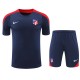 Mens Atletico Madrid  short training soccer jerseys blue 2425