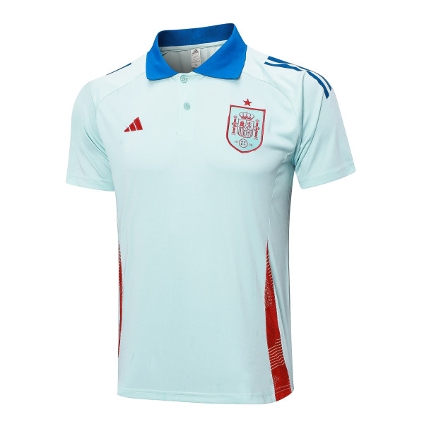 Men Jerseys  soccer  Spain polo biue 2425