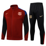 Mens Long La Barcelona Red Training Suit  2425