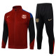 Mens Long La Barcelona Red Training Suit  2425