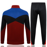 Mens Long La Barcelona Red Training Suit  2425