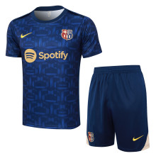 Mens Short-sleeved Barcelona Royal Blue Inkjet 2425