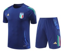 Mens Short-sleeved Italy Royal Blue Inkjet 2425