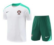 Mens Portugal   short training soccer jerseys white 2425