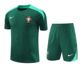 Mens Portugal    short training soccer jerseys green 2425