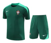 Mens Portugal    short training soccer jerseys green 2425