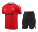 Mens Barcelona  short training soccer jerseys red 2425