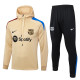 Mens Half-pull hat  yellow Training Suit  2425  F605#