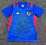Mens Japan Warrior Dragon Edition Blue  Soccer Jersey  2425