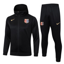 Mens full-pull hat Barcelona black Training Suit  2425  F603#