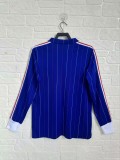 Retro  France Home Long sleeve Jersey Mens 8082