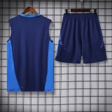 Mens  Al-Nassr  Vest short training Jersey blue 2425