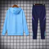 Mens full-pull hat Argentina blue Training Suit  2425