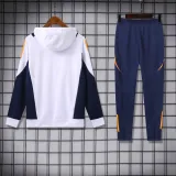 Mens Real Madrid  Hoodie Set White2425
