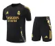 Mens Real Madrid   short training soccer jerseys black 2425