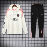 Mens full-pull hat PSG white Training Suit  2425