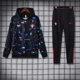 Mens Portugal Hoodie Blue Outfit Jersey 2425