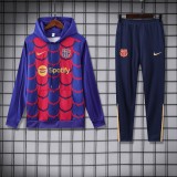 Mens Barcelona Hoodie Kit Light Red Jersey 2425