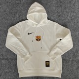 Mens Barcelona Home Hoodie White Jersey 2425