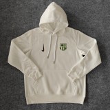 Mens Barcelona Away Hoodie White Jersey 2425