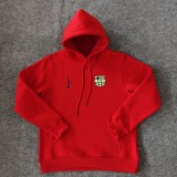 Mens Barcelona Away Hoodie red Jersey 2425