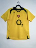Retro Arsenal Away Jersey Mens yellow  0506