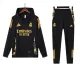 Mens Real Madrid  black Suit Training suit 2425