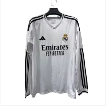 Men Jerseys  soccer Real Madrid home Long sleeve white 2425