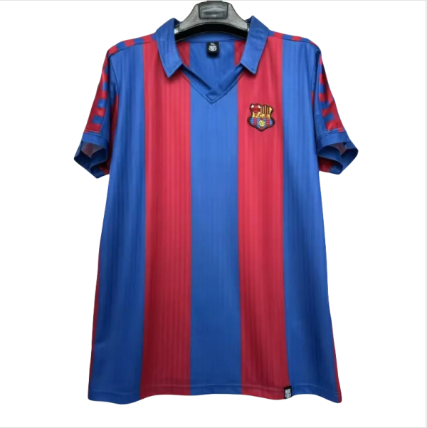 Retro Barcelona home Jersey Mens  9092