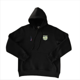 Mens Barcelona Away Hoodie black Jersey 2425
