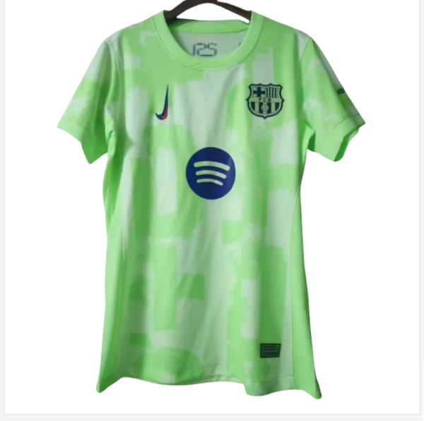 Women Barcelona third away soccer wear jersey 2425