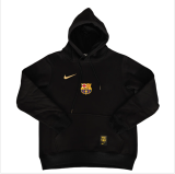 Mens Barcelona Home Hoodie black Jersey 2425