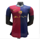 Mens Barcelona home Player version soccer jersey new Sponsor-2 2425
