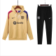 Mens full-pull hat Barcelona yellow Training Suit  2425