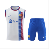 Mens Barcelona white Vest short training 2024/25