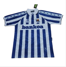 RETRO mens  Real Sociedad home soccer jersey 9495