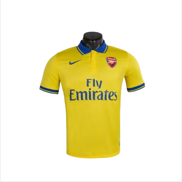 Retro Arsenal Away Jersey Mens yellow  1314