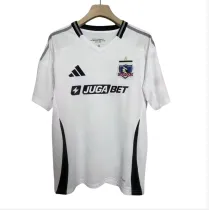 Mens Colo-Colo home  white Fans Soccer Jersey 2526