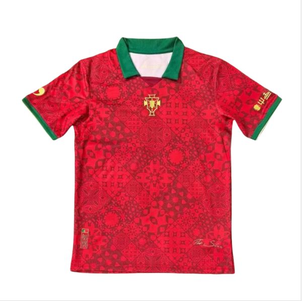 Men soccer jersey Portugal Red and Green Special Edition 2425
