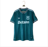 Mens Aston Villa green Jersey 2425