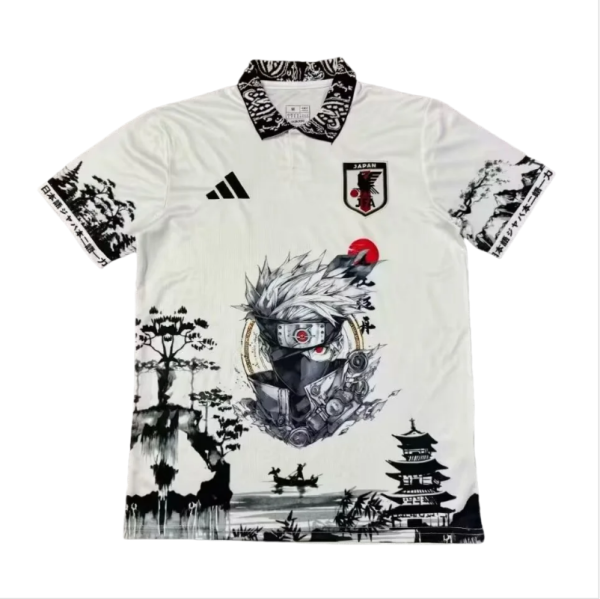Mens Japan Haru River Kakashi open tube white Soccer Jersey  2425