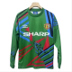Retro  Manchester United goalkeeper green Jersey Mens Long sleeve 9293